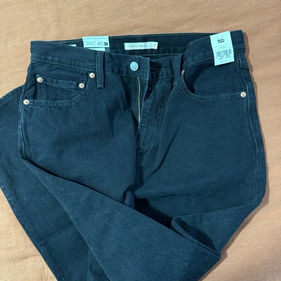 Levi’s Ribcage Wide Leg Women’s Jeans Black NWT - Picture 3 of 4